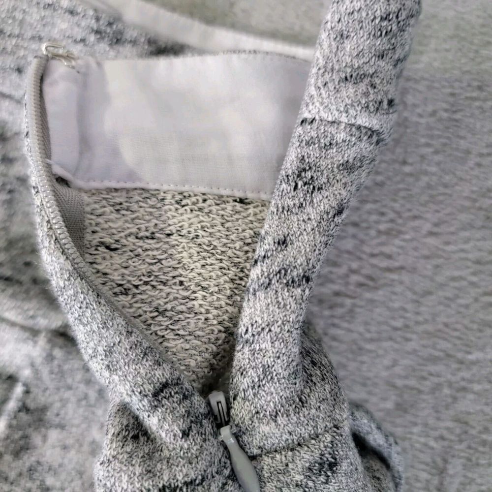 Derek Lam 10 Crosby Women's Gray Elastic Waist Side Zip Mini Ruffle Skirt Size 2 - Picture 6 of 9